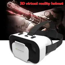 Портативные 3D очки VR 5th поколения 3D картонный шлем виртуальной реальности VR очки с стерео наушниками для мобильного телефона