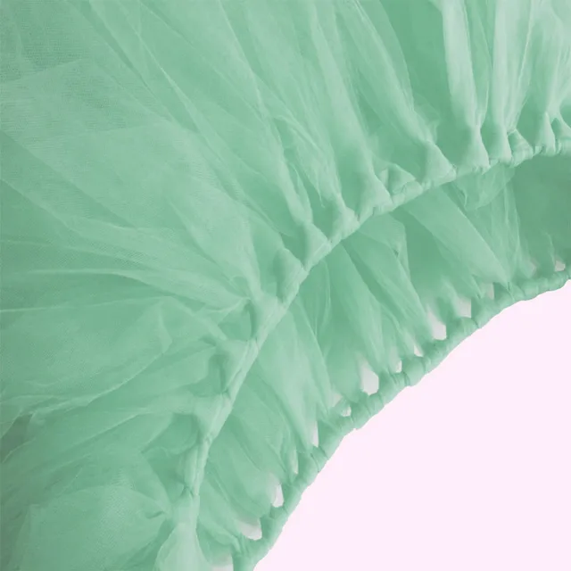 1pcs DIY Tablecloth Yarn Tulle Table Skirt Wedding Party For Wedding  Decoration Baby Shower Favors Party Home Textile New mint green