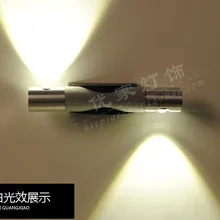 2 Вт кристалл руководством бра Современный и контракт ночники зеркало свет Гостиная ТВ фон свет