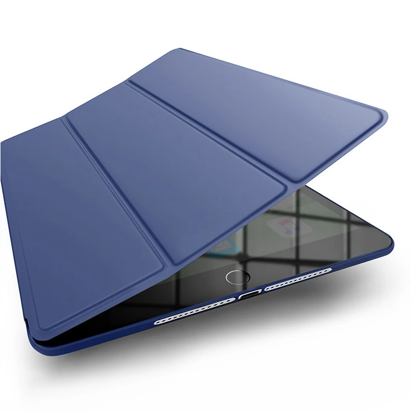 

Case for Apple iPad Mini 4 Case Soft Silicone Trifocals Stand Auto Sleep Tablet Back Cover Shockproof Protective Coque Funda