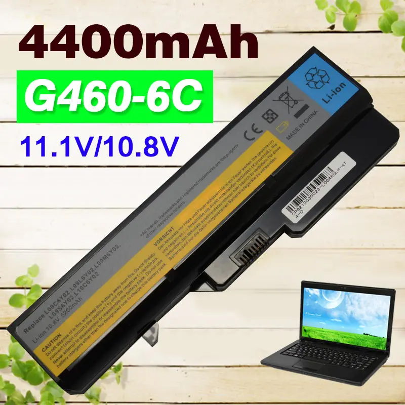 4400mAh 6 cell laptop Battery For Lenovo IdeaPad B470 G565 G460 G460A G460L G560 V360 V370 V470 Z460 Z465 Z465A Z560