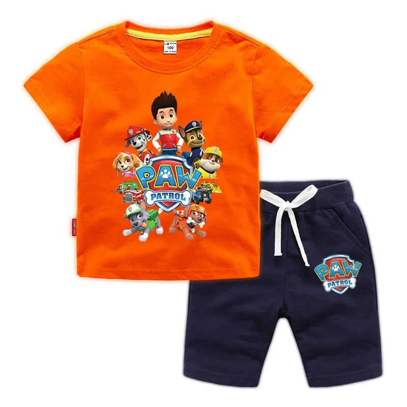 

Moggi Cat Popular Children's Clothes Set Infant Toddler Baby Boys Girl Clothing PAW Cartoon T Shirt Shorts Outfits Clothes Set