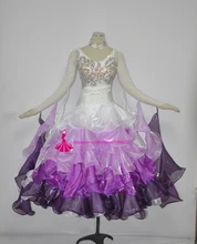 Ballroom Dance Costume Women High Quality White Waltz Tango Flamenco Stage Wear Adult Standard Ballroom Dance