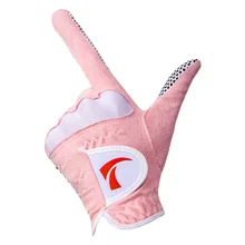 1 пара, женские удобные перчатки для гольфа из микрофибры, мягкие, подходят для занятий спортом, прочные перчатки, противоскользящие, дышащие, спортивные перчатки D0632