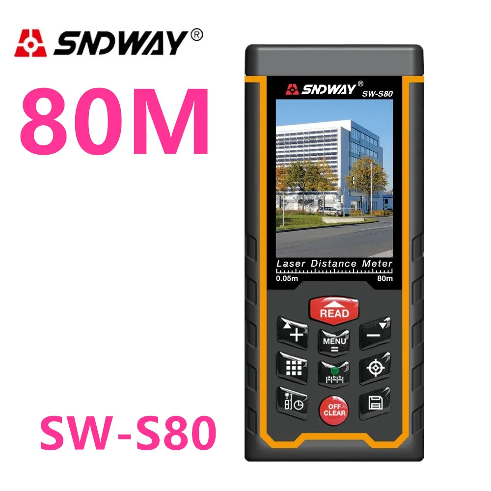 80M 120M Laser Distance meter Laser Rangefinder Laser Range Finder Measuring tape W-TFT Lcd Camera rechargeable SW-S80 SW-S120 80M 120M Laser Distance meter Laser Rangefinder Laser Range Finder Measuring tape W-TFT Lcd Camera rechargeable SW-S80 SW-S120