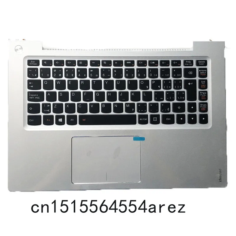 

New Original laptop Lenovo U430 U430P Touchpad Clickpad Palmrest cover case /The Backlit keyboard cover Silver CFR 90203169