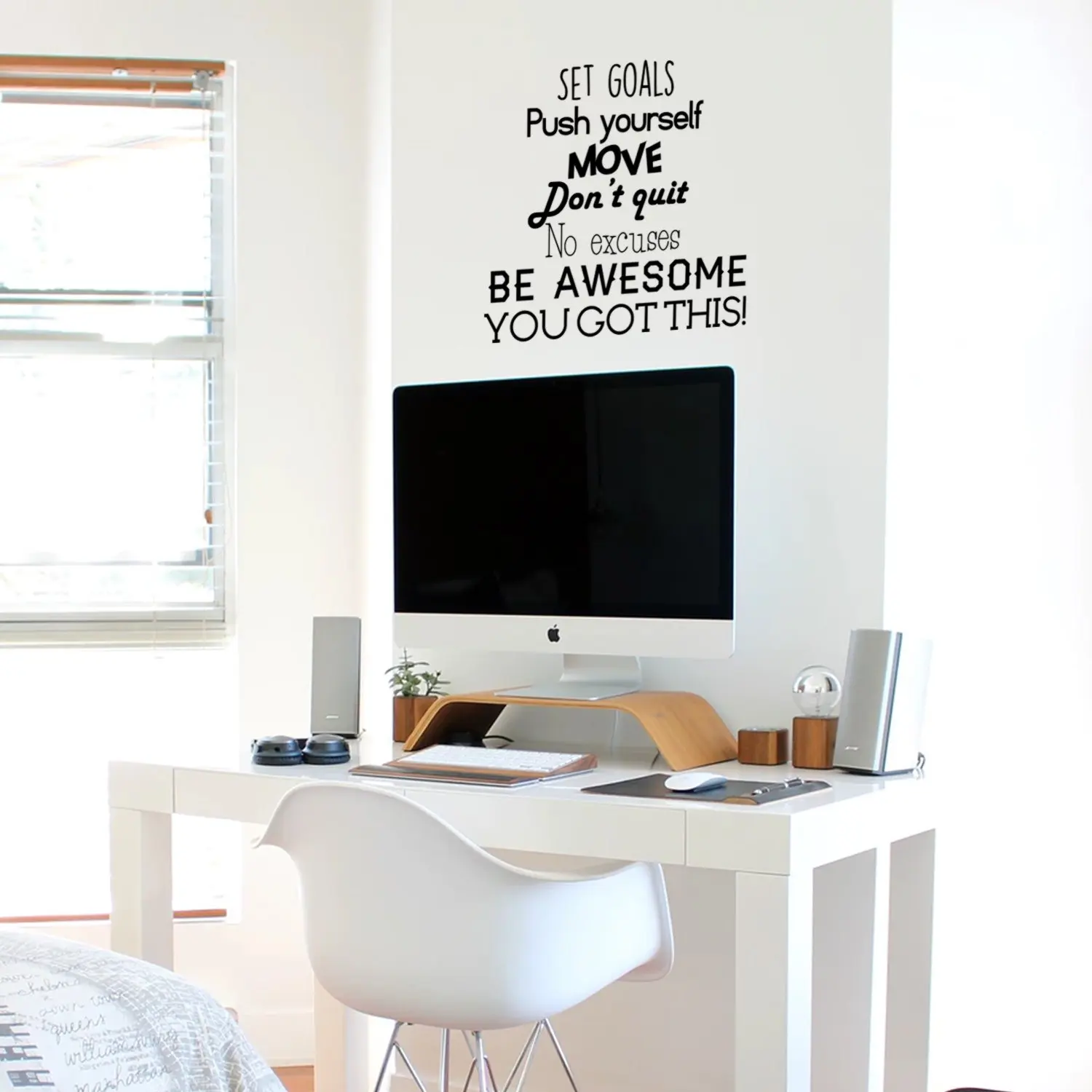 

Quote Sentence push yourself be awesome Vinyl Wall Sticker Home Decor For Bedroom Living Room Decoration Art Decal
