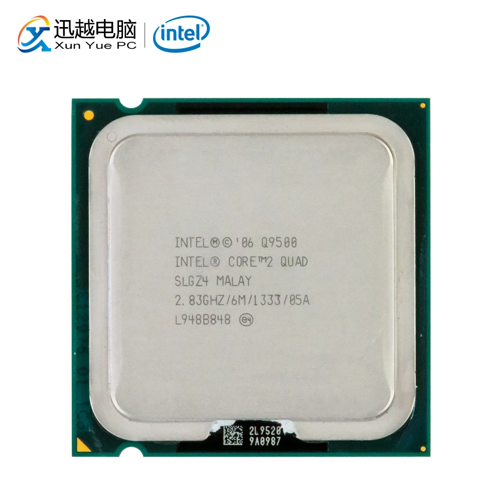 Intel Core 2 Quad Q9500 настольный процессор четырехъядерный 2,83 ГГц 6 Мб кэш-память FSB 1333 LGA 775 9500 используемый процессор