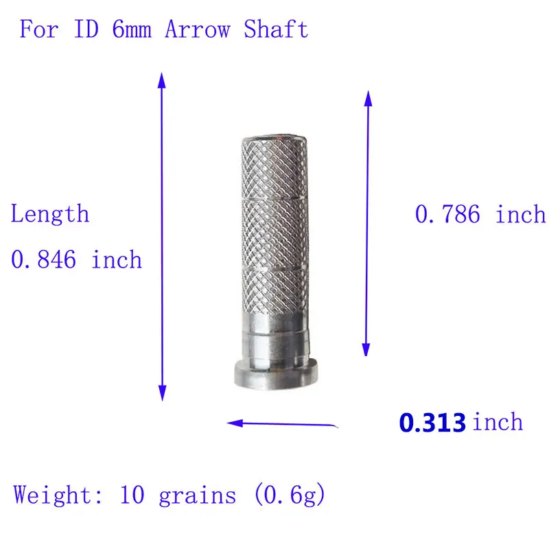 50 шт. алюминиевые стрелы для лука держатель для стрелы ID 6,0/6,2/7,6 мм стрела «сделай сам» вал для охоты съемки аксессуары