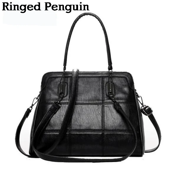 

2017 Women's Luxury Handbag Designer PU Leather Handbags Casual Blue Tote Bag for Women Brand Black Bag Crossbody Bag