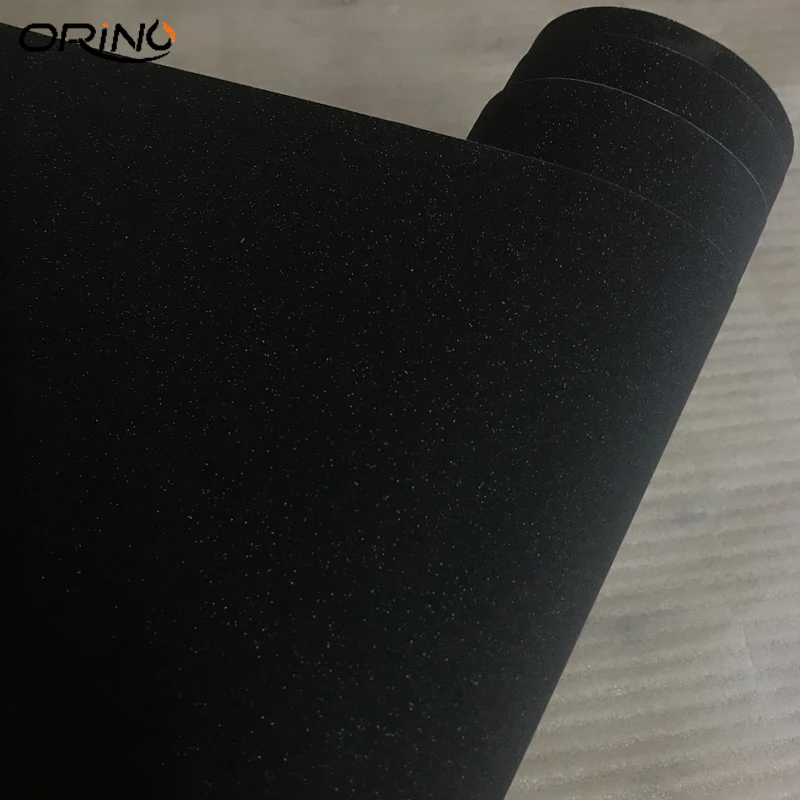 Black Glitter Vinyl Film Wrap-5