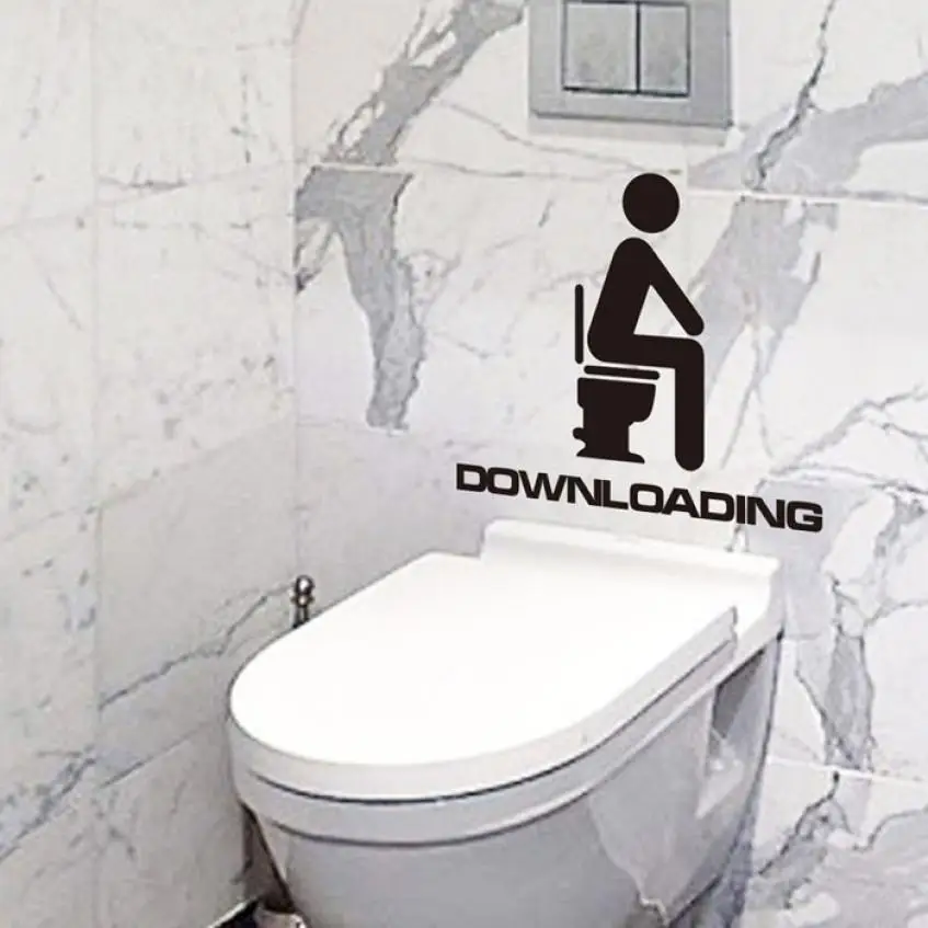 

2018 New Creative Selling Toilet Waterproof Wall Sticker Toilet Can Remove The Sticke