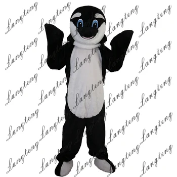 

Hot Sale black dolphin Mascot Costume Adult Size Halloween Outfit Fancy Dress Suit Free Shipping 2019New