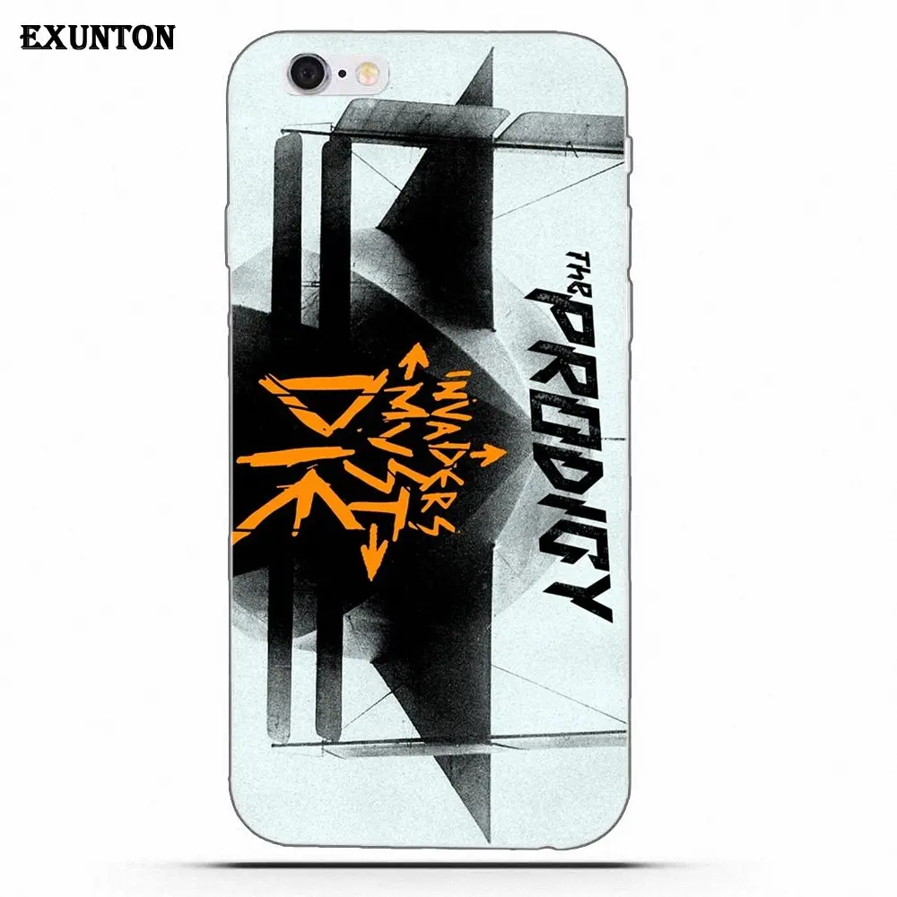 Чехол из ТПУ для Apple iPhone 4 4S 5 5C SE 6 6S 7 8 Plus X Prodigy Invaders Must Die Logo|Чехлы-накладки| |