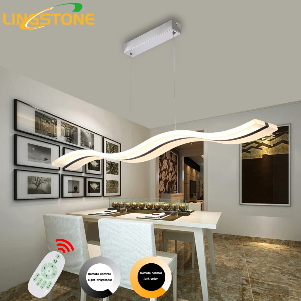 Moderne Led Lustre Salle À Manger Salon Acrylique Lampe Éclairage À La