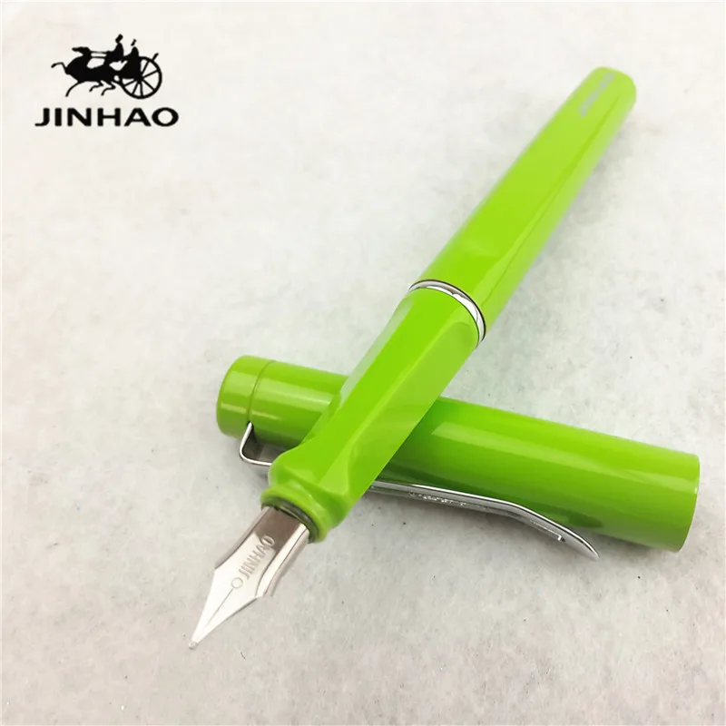 1 шт./лот Jinhao 599 авторучка светло зеленый цвет ручка Серебряная Клип stylo Материал