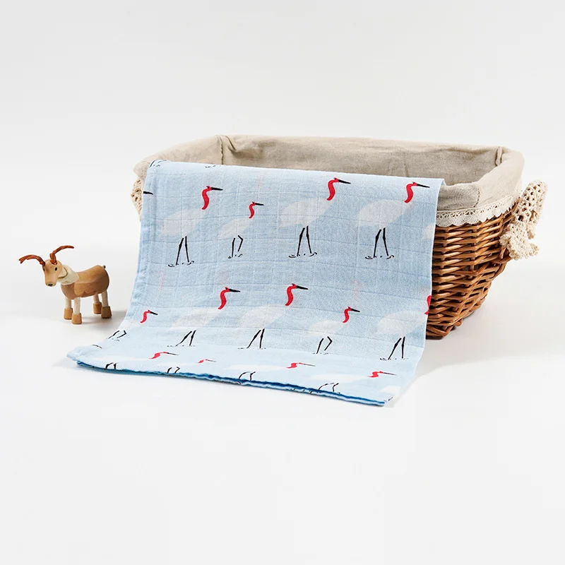 Baby Wrap cotton muslin baby blanket Multifunctional Muslin Newborns Blanket Swaddle Blanket 120*120cm