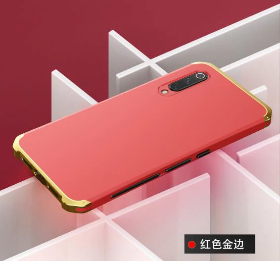 Для Xiaomi mi 9 mi 9 алюминиевая металлическая рамка чехол-накладка для телефона из жесткого пластика чехол для Xiaomi mi 9 mi 9 Fundas для Xiaomi mi 9 Coque Shell - Цвет: Розовый