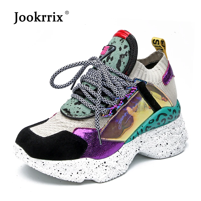 female chunky sneakers