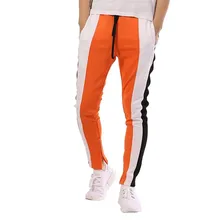 Мужские спортивные штаны, брендовые модные повседневные штаны в стиле хип-хоп для бега, мужские длинные брюки размера плюс, хлопковые брюки