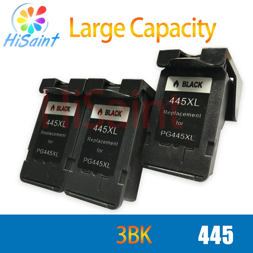 hisaint for canon 445XL PG445 printer ink cartridge for canon pixma ip2810 mg2410 mg2510 ink jet