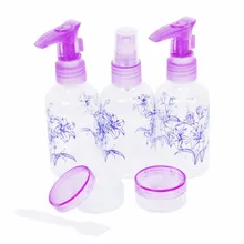 5Pcs/Set Empty Beauty Makeup Perfume Atomizer Liquid Lotion Spray Bottles Purple Pump Dispenser Bottle
