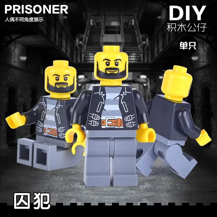 

Single Sale The Prisoner SUPER HEROES STAR WAR DIY minifig DIY Model Assemble Building Bricks Blocks Kids Xmas Toys Gift