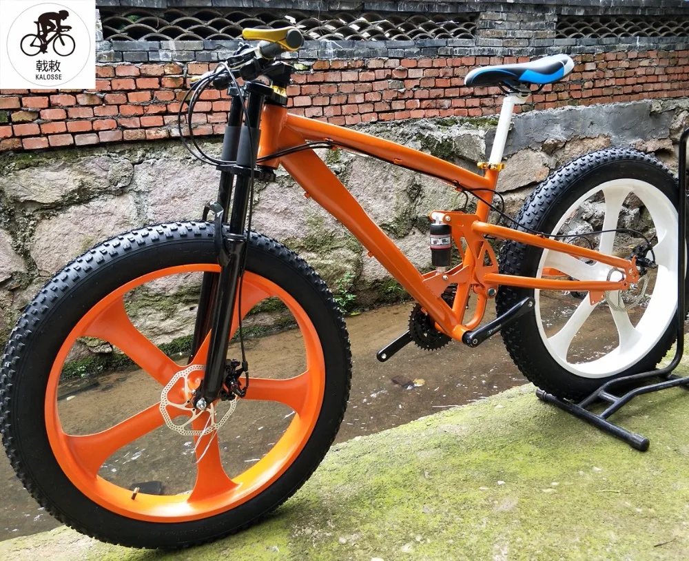Excellent Kalosse  26*4.0 tires Beach bike Microshift   3X10S  fat bike  30 speed ,  Hydraulic brakes  17inch  mountain bike 0