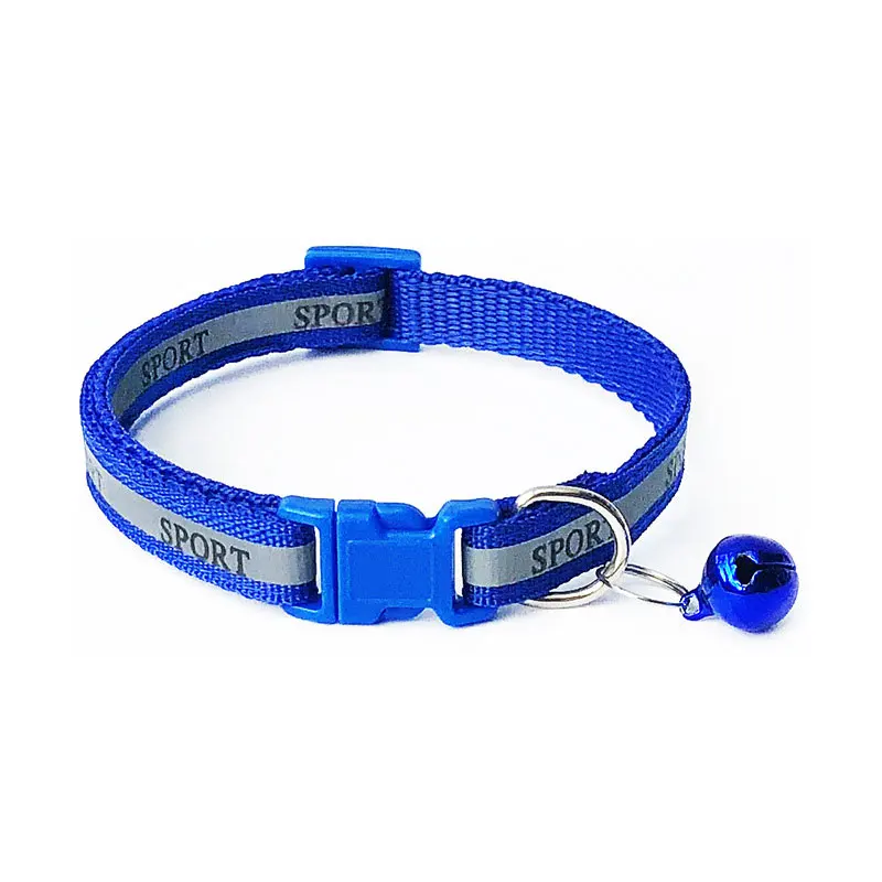 Transport Chat Reflective Collar Collar Cat Pet Cat Collar With Bell Solid Nylon Pet Collar Safe Kitten Cat Nylon Breakaway Transport Chat Reflective Collar Collar Cat Pet Cat Collar With Bell Solid Nylon Pet Collar Safe Kitten Cat Nylon Breakaway