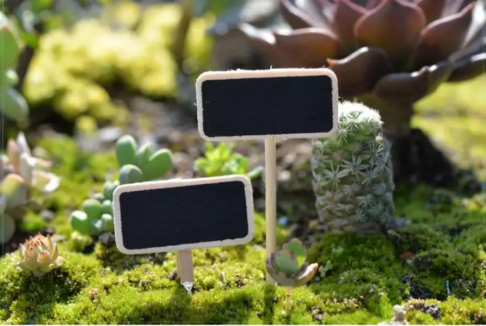 

Mini blackboard signage Miniature Garden Ornaments Micro landscape toys decoration Home Decor DIY Mini Fairy tale world CJ196