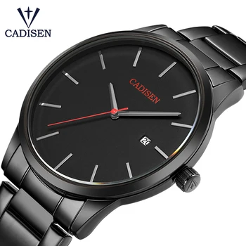 

relogio masculino CADISEN Top Luxury Brand Analog sports Wristwatch Display Date Men's Quartz Watches Business Watch Men Watch