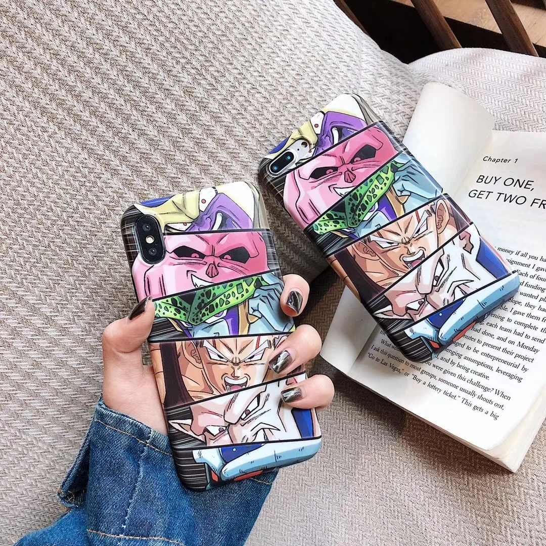 

Dragon Ball GoKu Z GT Inverse Frieza Cel Buu phone case for iphone 6 6s 7 8 plus x xs max xr Soft Silicone IMD Cover Capa