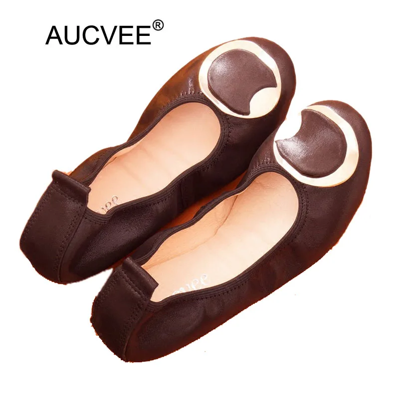 

Women genuine leather shoes casual slip-on ballet women Flats Metal decoration moccasins 2018 spring fashion Lady shoes Black