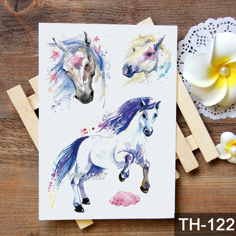 يونيكورن نمط الأوشام المؤقتة الوشم ملصقات للماء المرأة وهمية اليد الكبار رجال هيئة الفن يونيكورن نمط الأوشام المؤقتة الوشم ملصقات للماء المرأة وهمية اليد الكبار رجال هيئة الفن