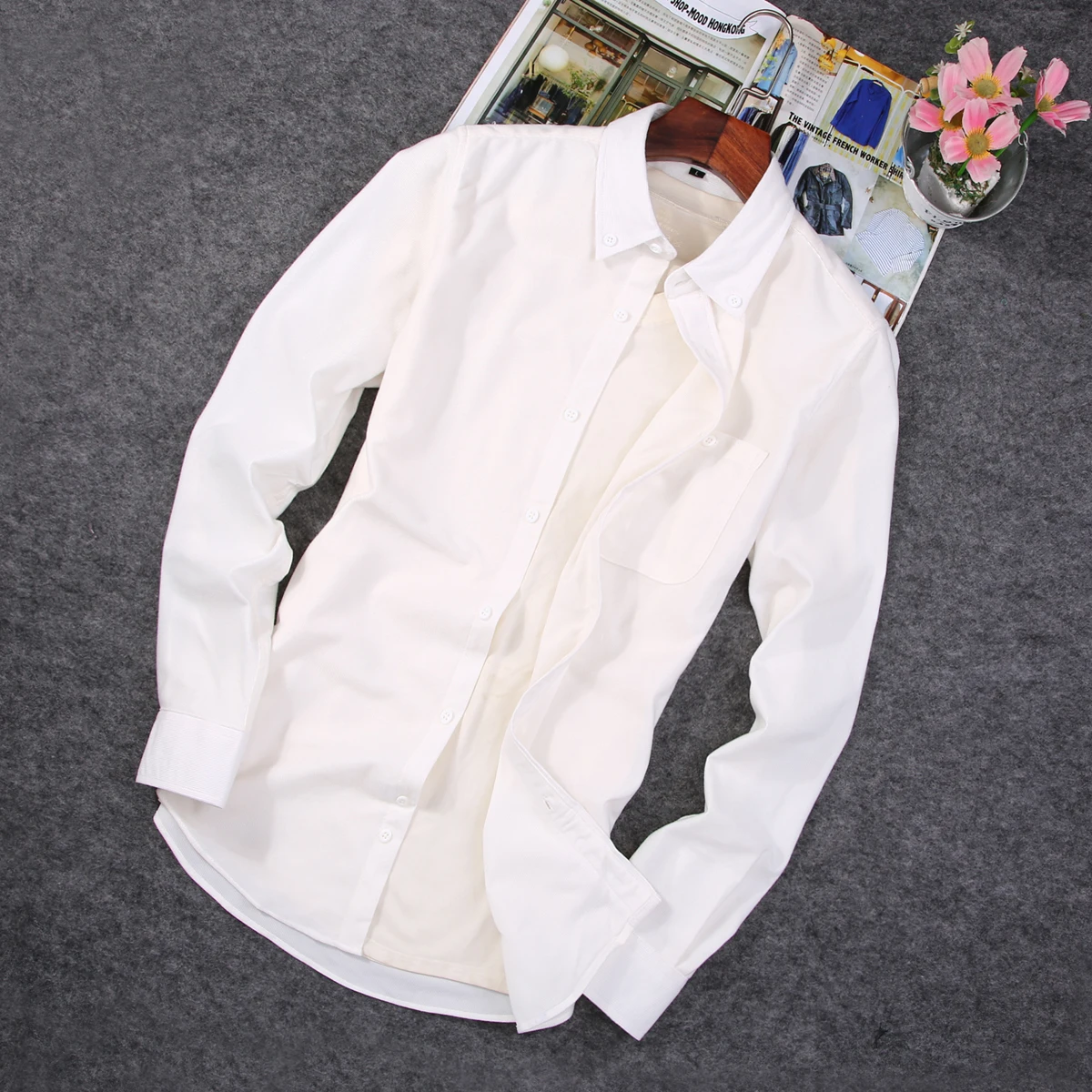 Модные мужские вельветовые футболки со стоячим воротником Зимние теплые с длинным рукавом Базовые однотонные рубашки повседневные топы блузка