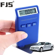 Цифровой Толщина Датчики автомобиля метр фильм Краски 0-2000um Толщина измерения тестер для авто гладить Алюминий металл