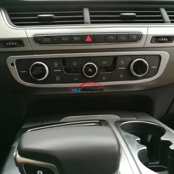 

Car Front Console Panel Air Condition AC Adjustment Switch Knob Off Button Cover Trim For Audi Q7 4M 2016 2017