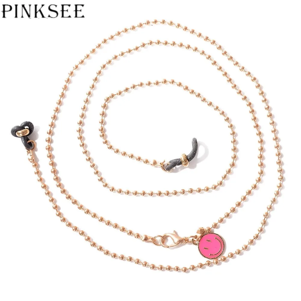 

PINKSEE Glasses Chain Smiley Face Multifunction Reading Eyeglass Chain Women's Sunglasses Chain Accessories