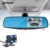 Jansite Videocamera per auto Specchietto retrovisore Auto Dvr Dual Lens Dash Cam Video Recorder Registrator Videocamera FHD 1080 p di Visione Notturna Dvr