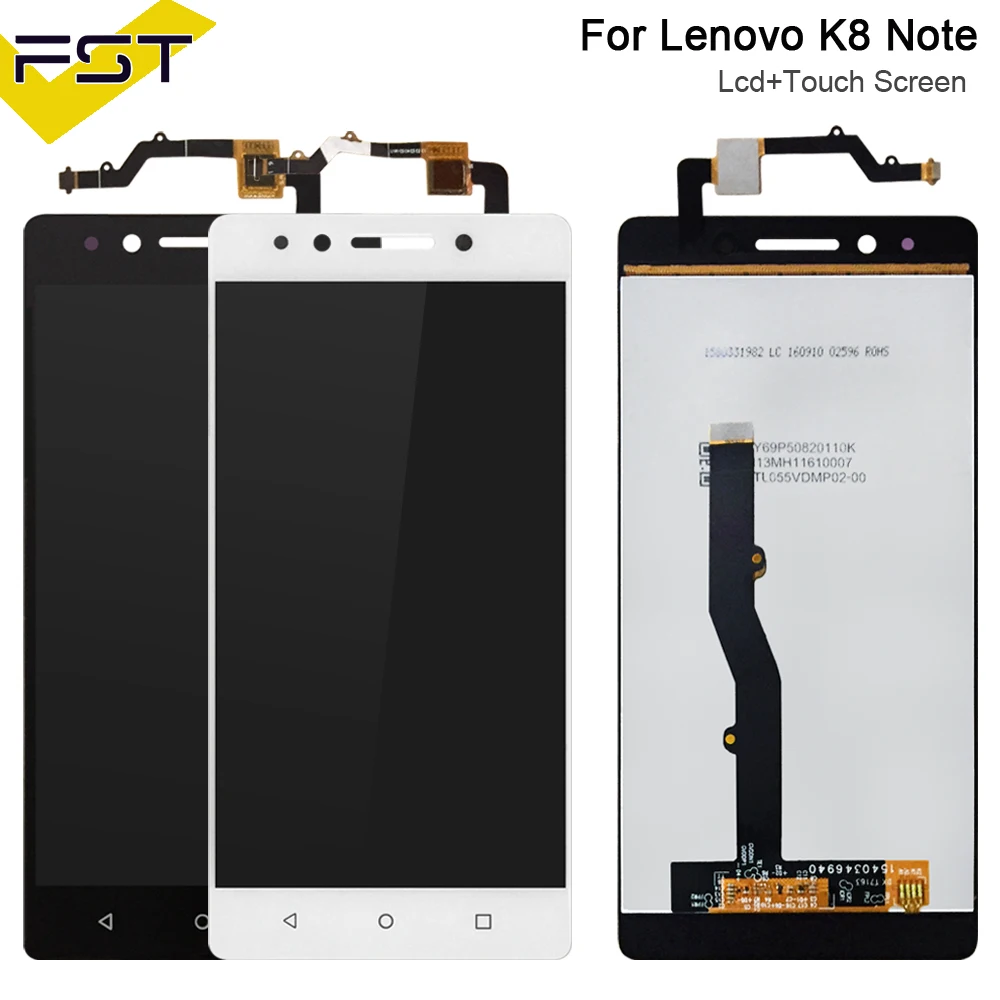 

5.5''For Lenovo K8 Note XT1902-3 LCD Display and Touch Screen Assembly Repair Parts With Tools+Adhesive For Lenovo K8 Note Phone