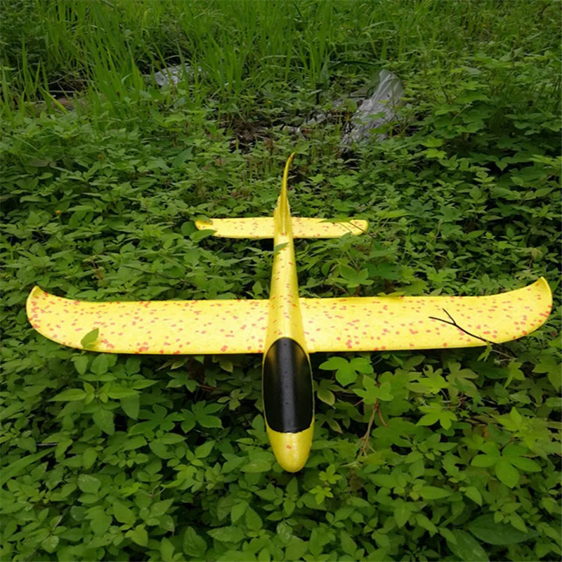 48 см большой хорошее качество светодиодный ручной запуск метательный самолет планерный самолет инерционная пена EPP игрушка детская модель самолета для отдыха на открытом воздухе