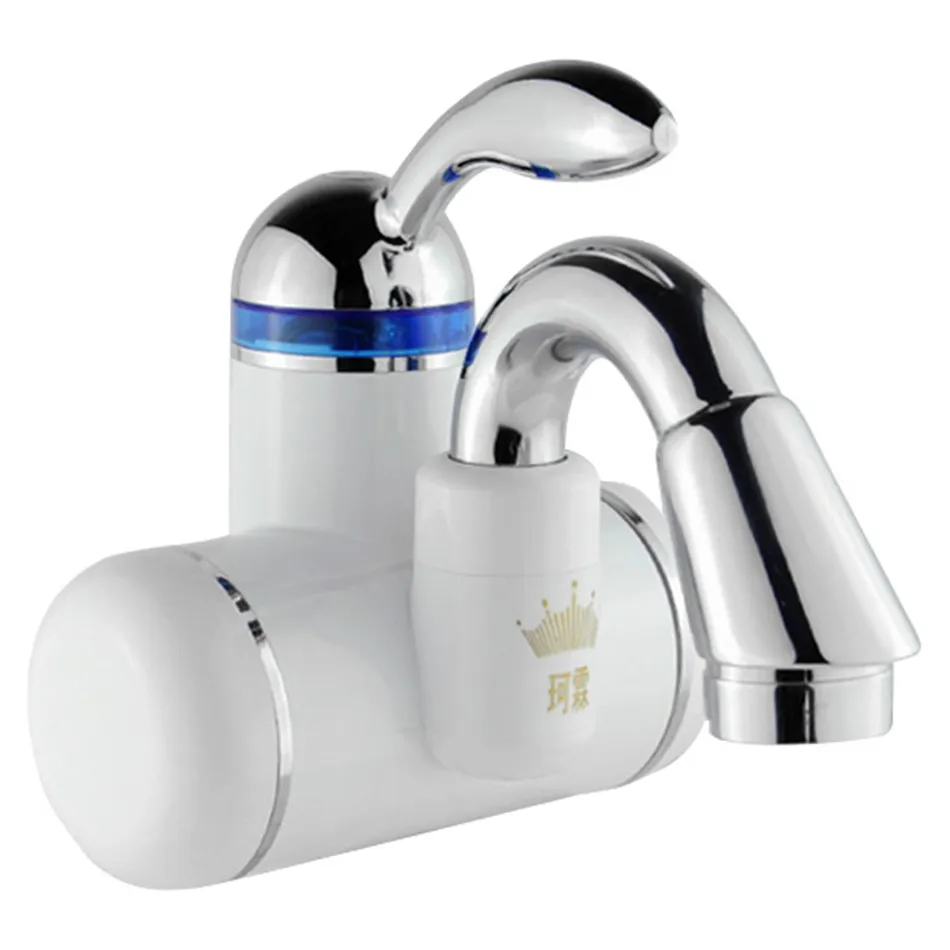 

3000W Instant Tankless Water Heater Electric Shower Faucet Kitchen Instant Heating tap Water heater with EU plug