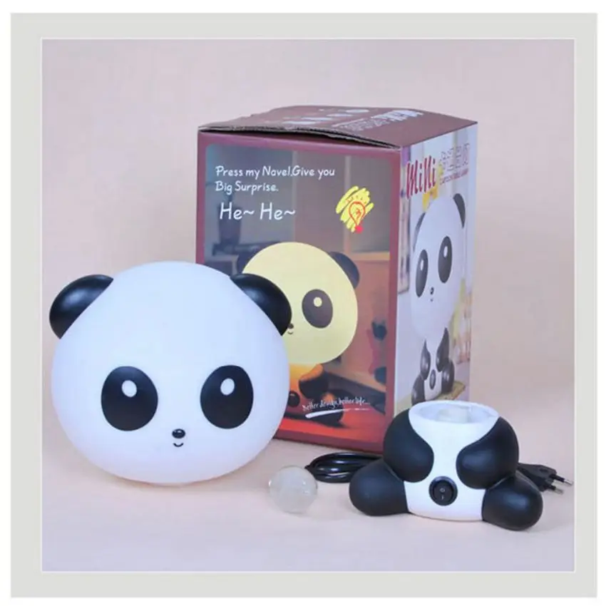Мультяшный ночник милая панда медведь настольная лампа светодиодный подарок для