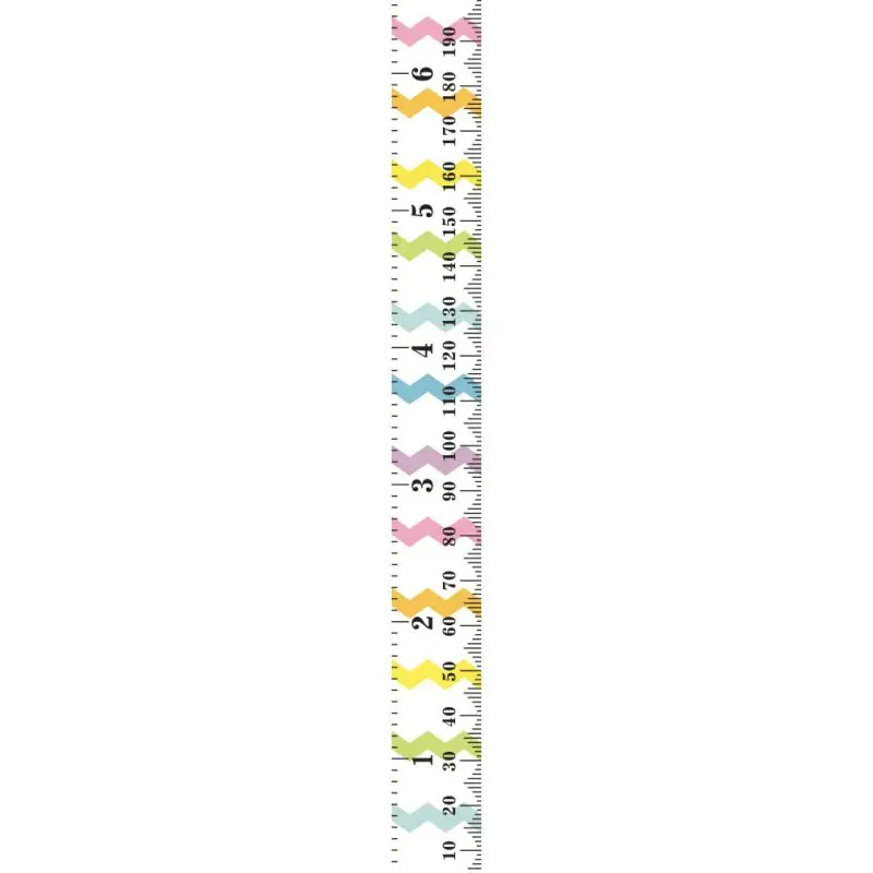 Дома висит диаграмма роста высоты правитель деревянные рамы холст ткань высота измерительная линейка для детей, растущих запись - Цвет: A