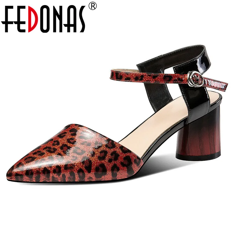 

FEDONAS Brand Women Top Quality Shoes Genuine Leather Women Fashion Design Shoes Sexy Party Shoes Woman Elegant Pumps