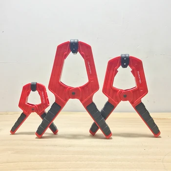 

2Pieces Lot woodworking spring clamp flexible strong A type extra large clip nylon wood carpenter spring clamps tool
