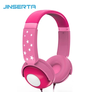 

JINSERTA Wried Portable Kids Headphones Children Over-Ear Headset Gaming Earphones with Mic for Computer Smartphone