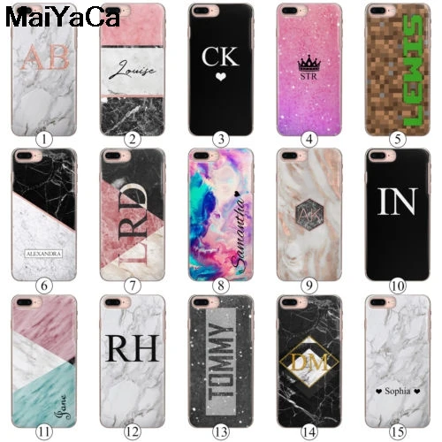 Персональные инициалы MaiYaCa HAIRYWORM для iPhone 4 5C 5S 6S Plus X XR XS MAX чехлы телефонов