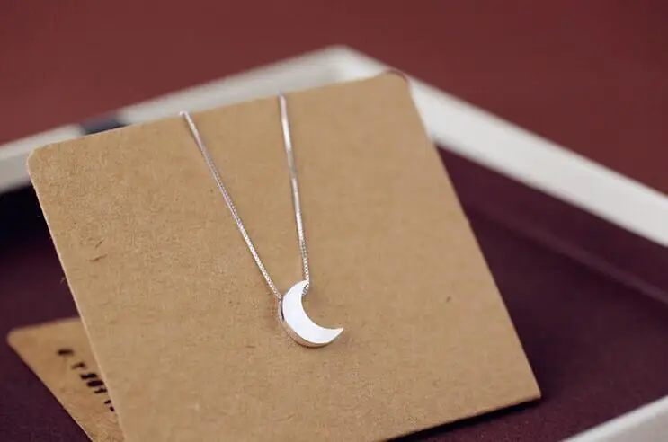 

Oly2u Simple Matte Crescent Moon Pendant Necklace Moon Stars Multilayer Chains Necklaces & Pendants For Wome SYXL013
