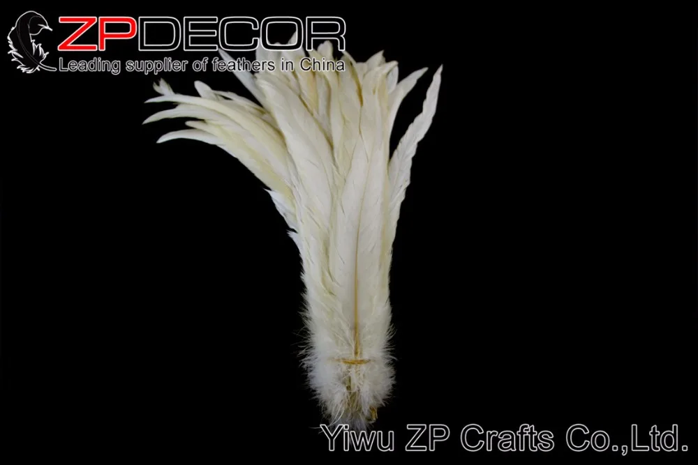 Zpdecor 100 шт./пакет 25-30 см (10-12ich) стороны сортировки wholease красивые Обесцвечивающих Кот Петух Coque хвост для свадьбы